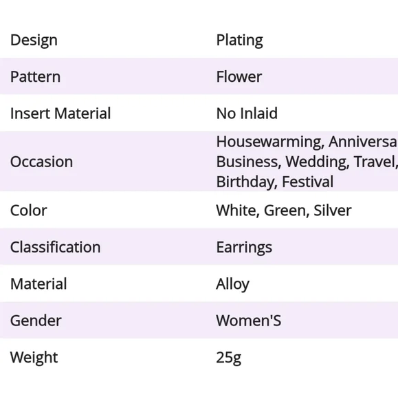 Fashion Rose Petal Long Earrings - Picture 7 of 11